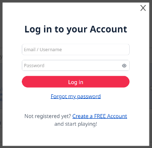 Log in theLotter account